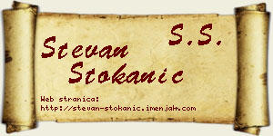 Stevan Stokanić vizit kartica